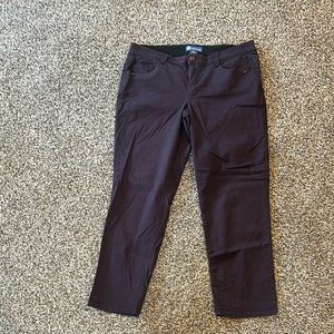 Democracy Burgundy Straight Leg Jeans